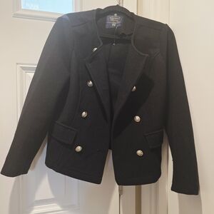 Cavalini Black Blazer with Silver Buttons